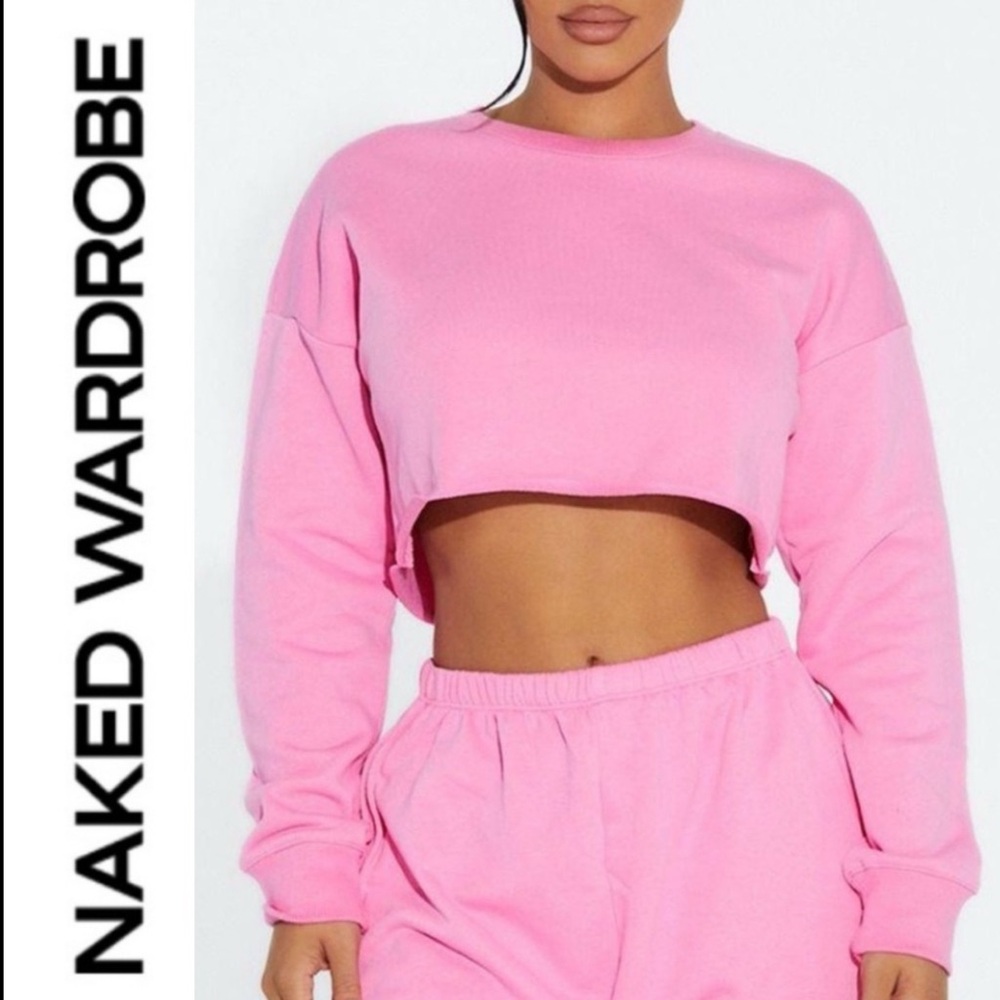 Naked Wardrobe | On My Chill Vibes Sweater in Pink M 💕